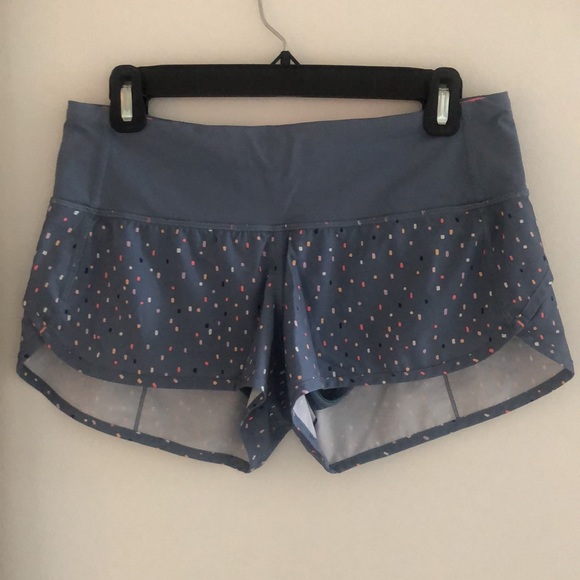 Lululemon Speed Short in Confetti Cake Multi / Blue Denim *Block-It Pocket - Picture 2 of 9